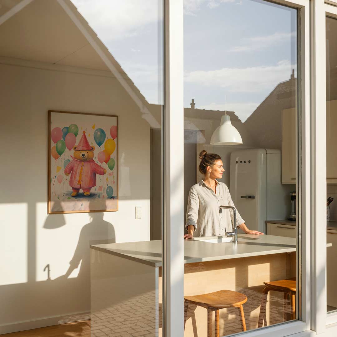 Vrolijke Beertjes Feestposter-WallArtistic