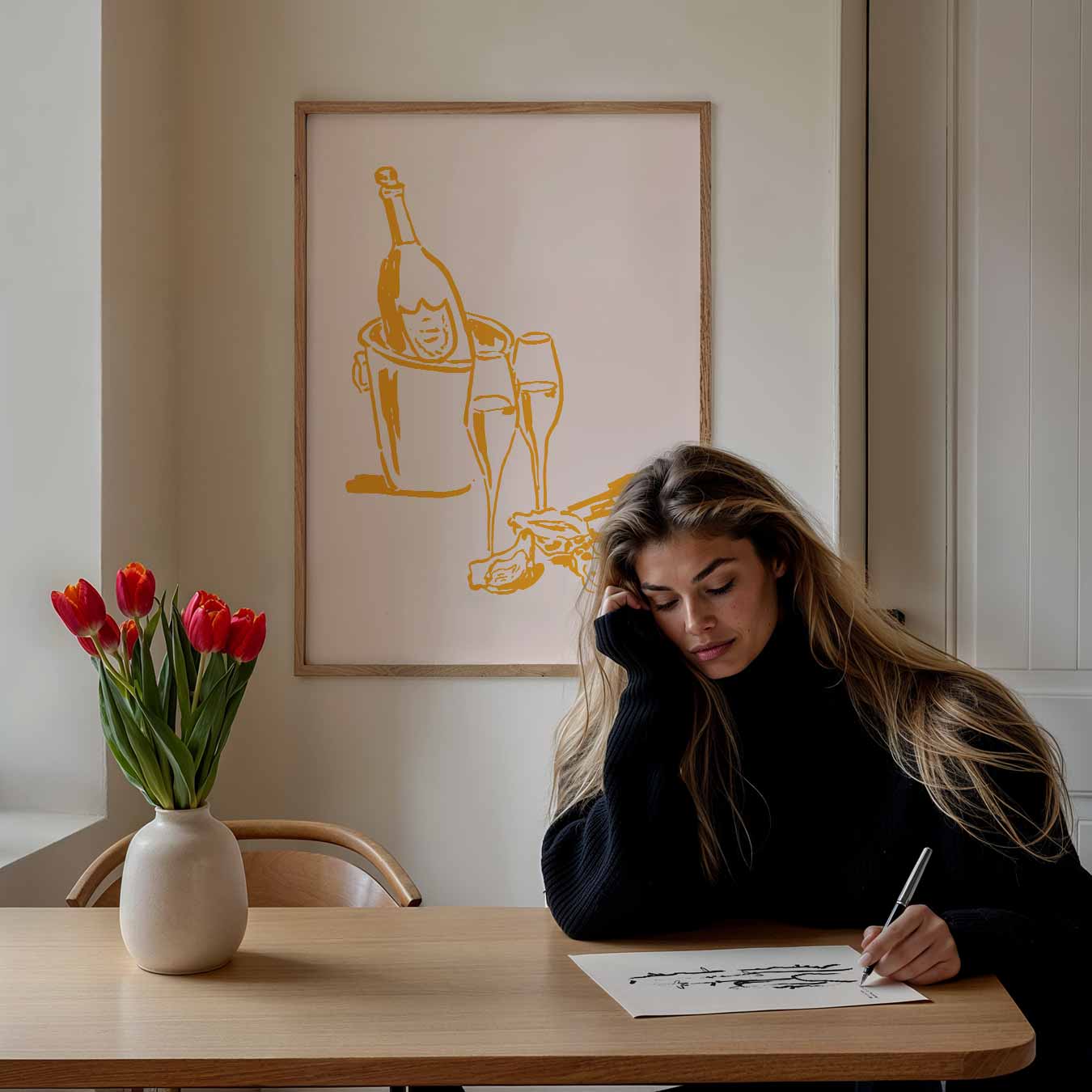 Luxe Champagne Moment Poster-WallArtistic