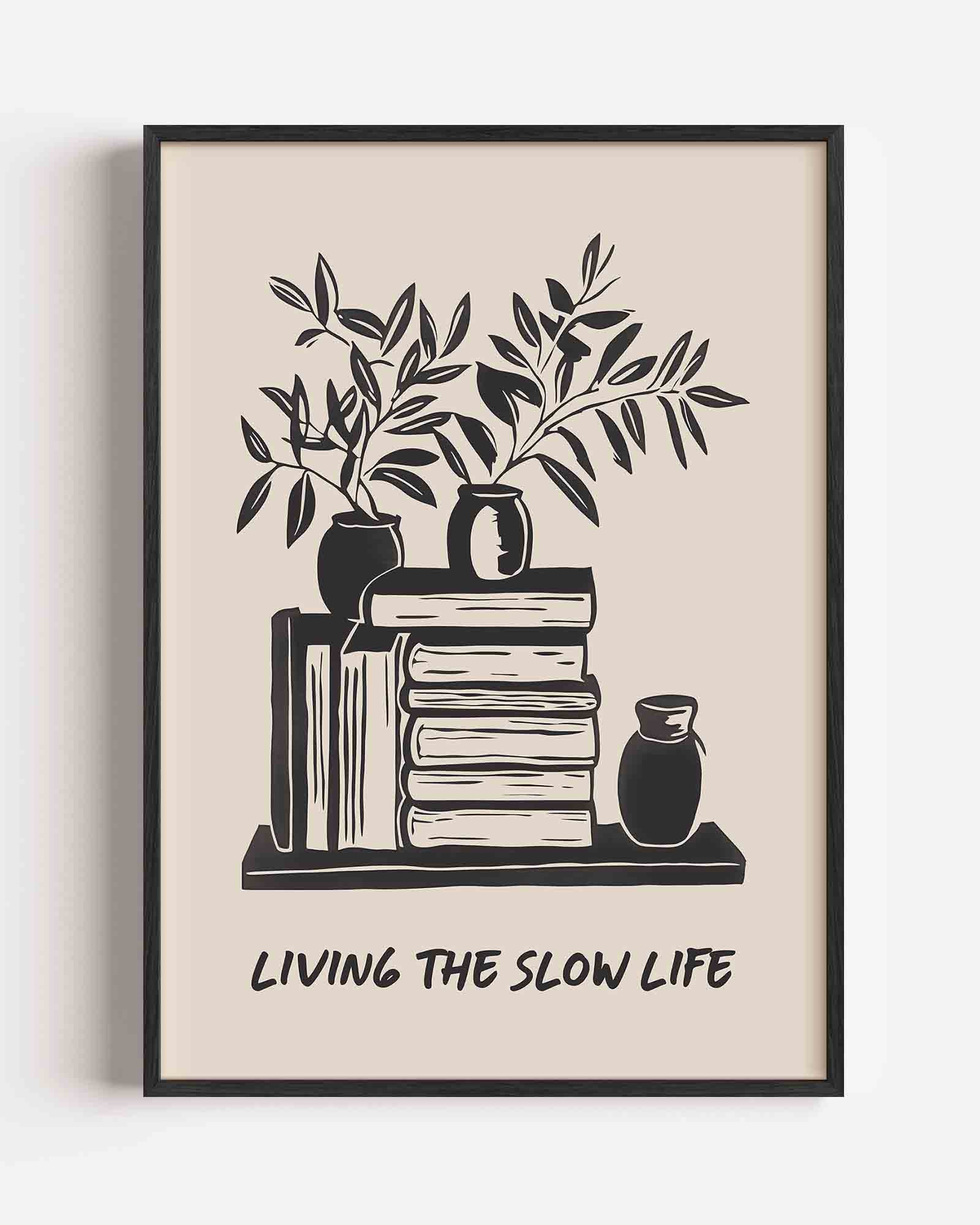 Planten en boeken Poster