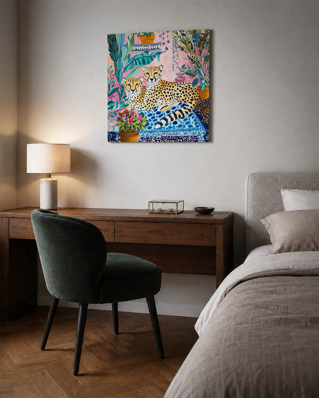 Exotische dieren en planten Kunstwerk