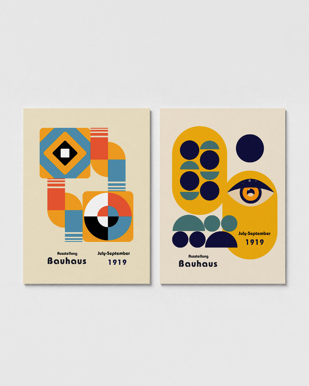 Vorm en kleurenspel Posterset