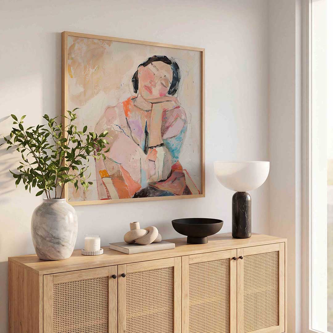 Dromerige vrouw Poster
