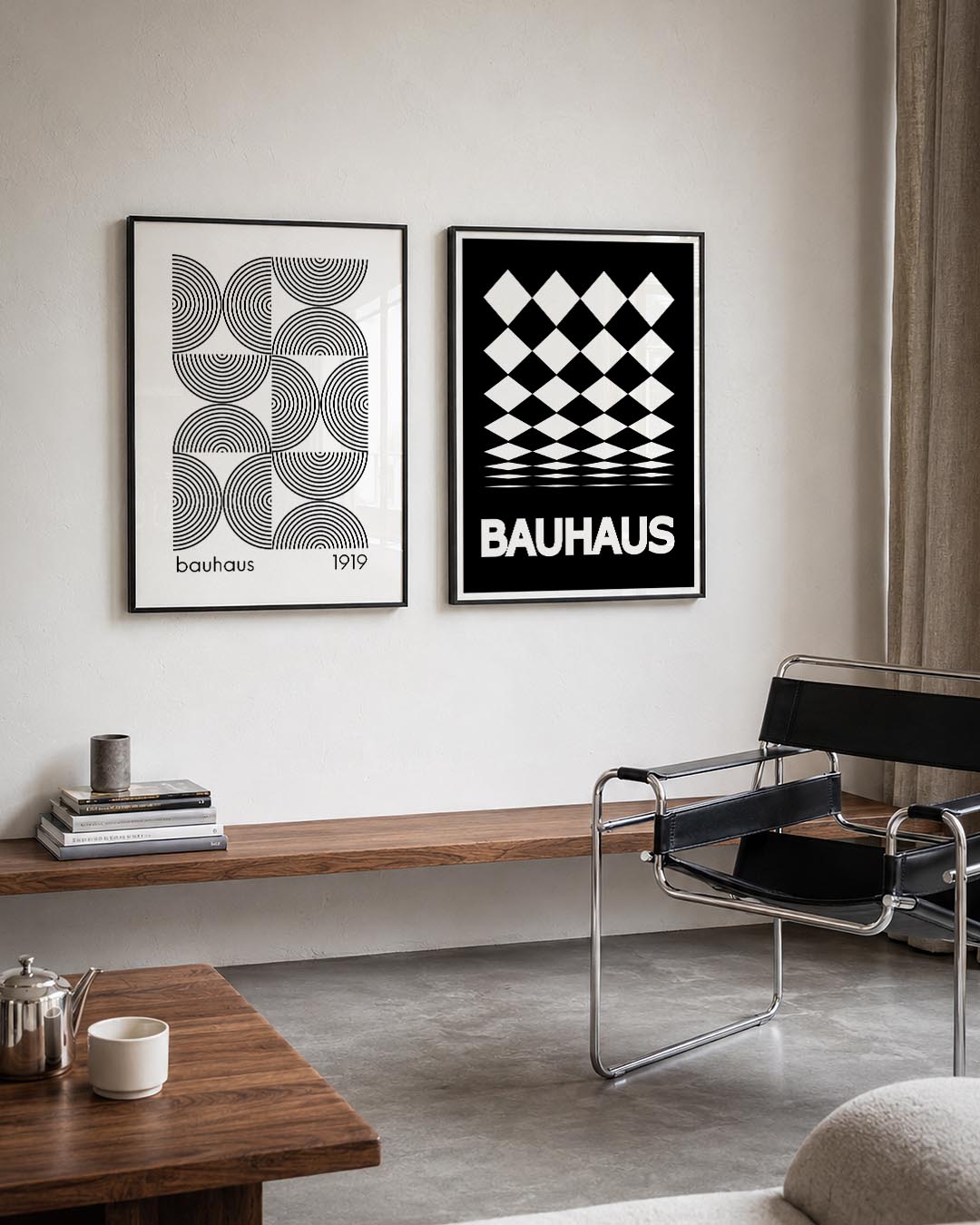 Cirkelritme en lijnen Posterset