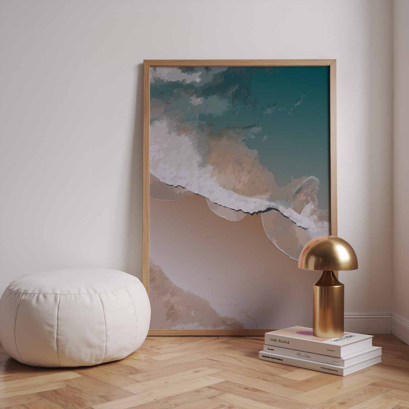Dromerige Zee Aan De Kust Poster-WallArtistic