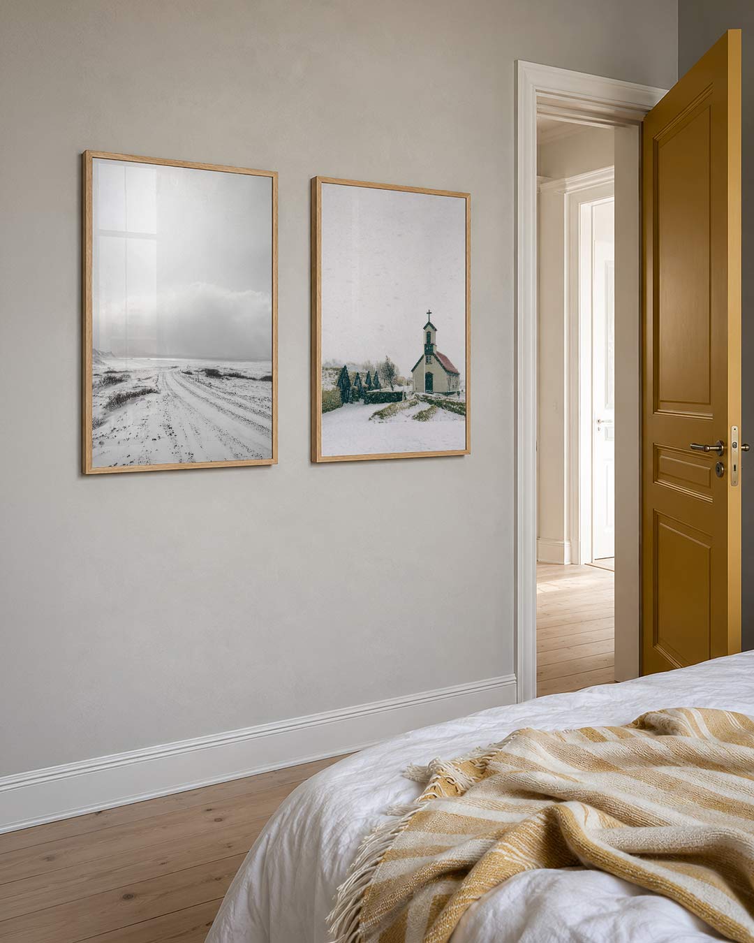 Wit landschap Posterset