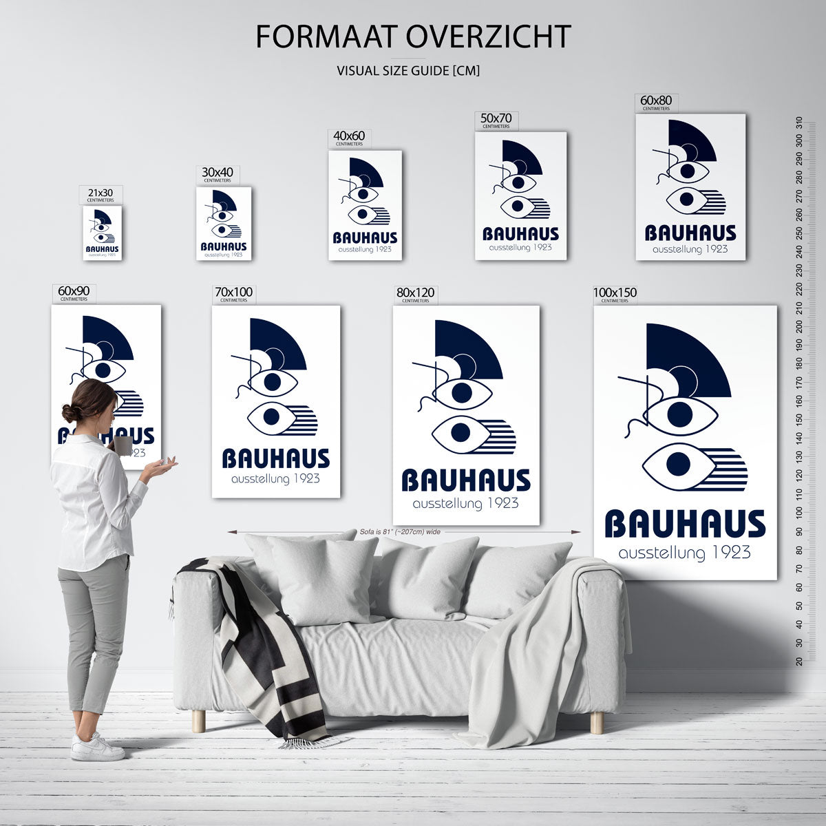 Vorm en lijnenspel Poster