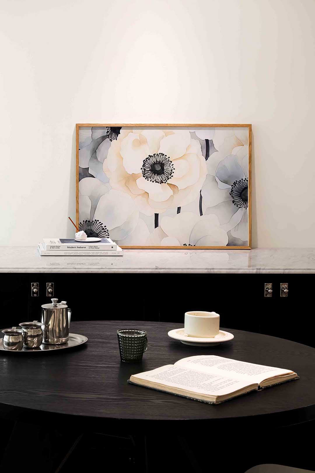 Bloemen in zachte tinten Poster