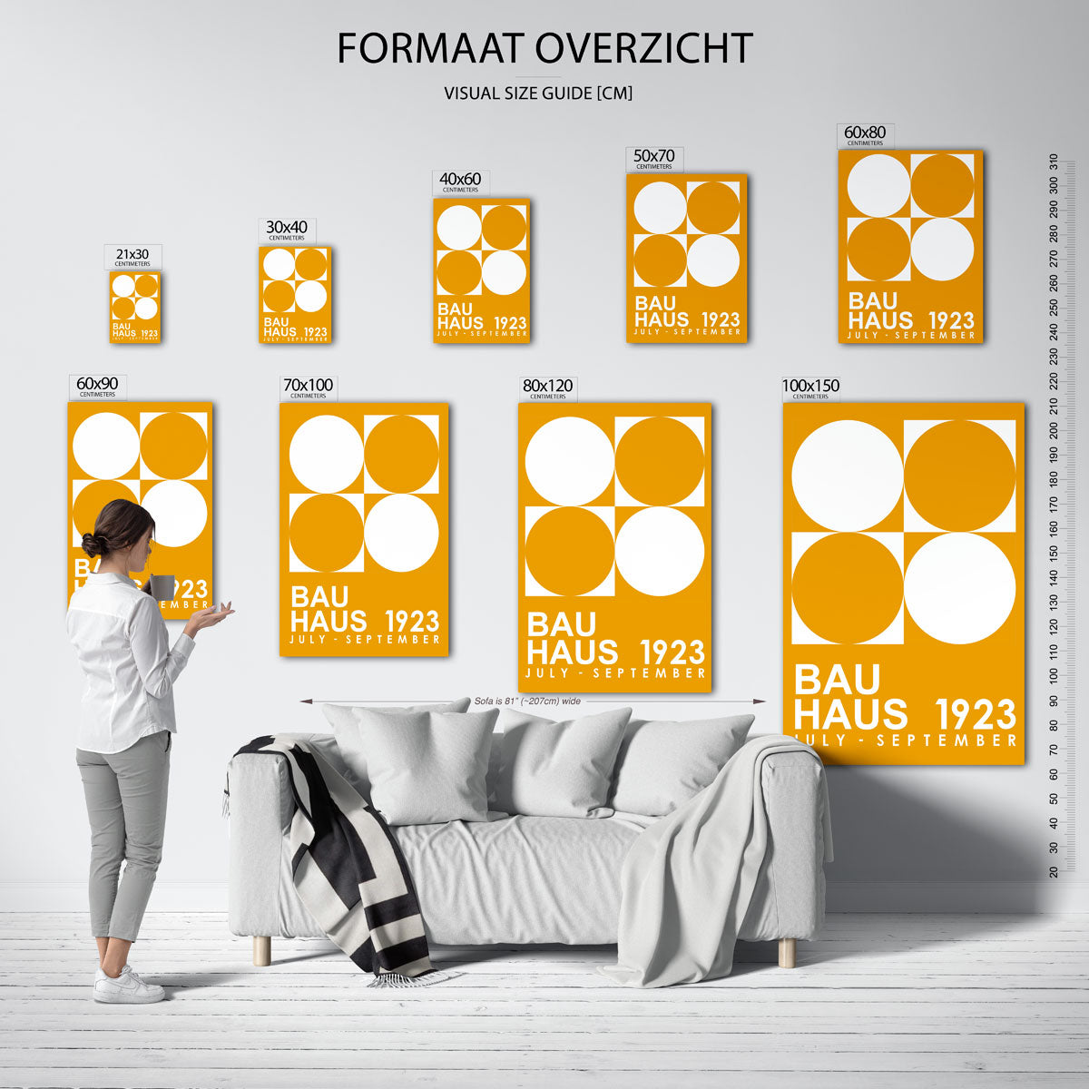 Cirkel en vierkant Poster