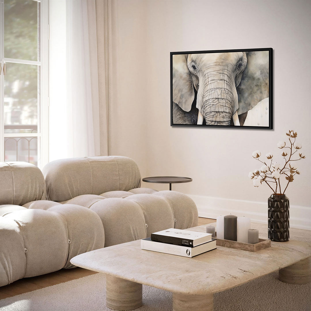 Olifant portret Kunstwerk