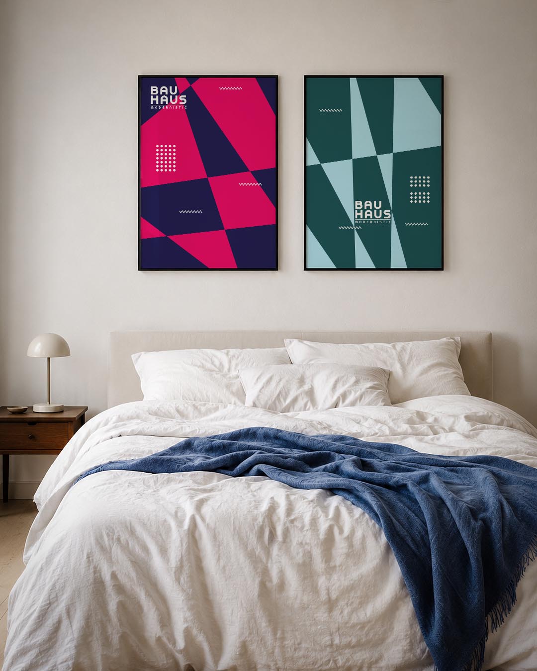 Kleurrijke vlakken Posterset