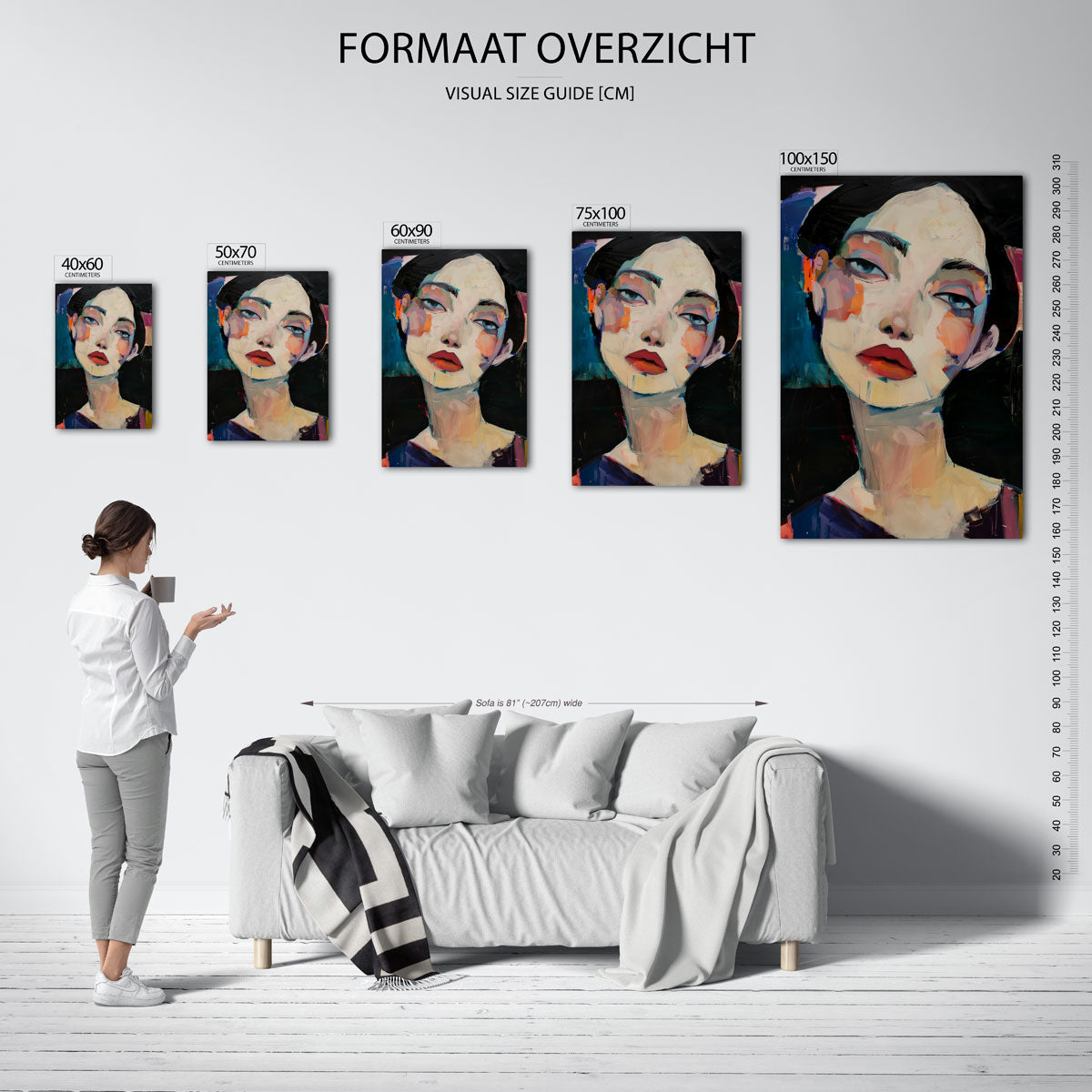 Portretstudie Kunstwerk