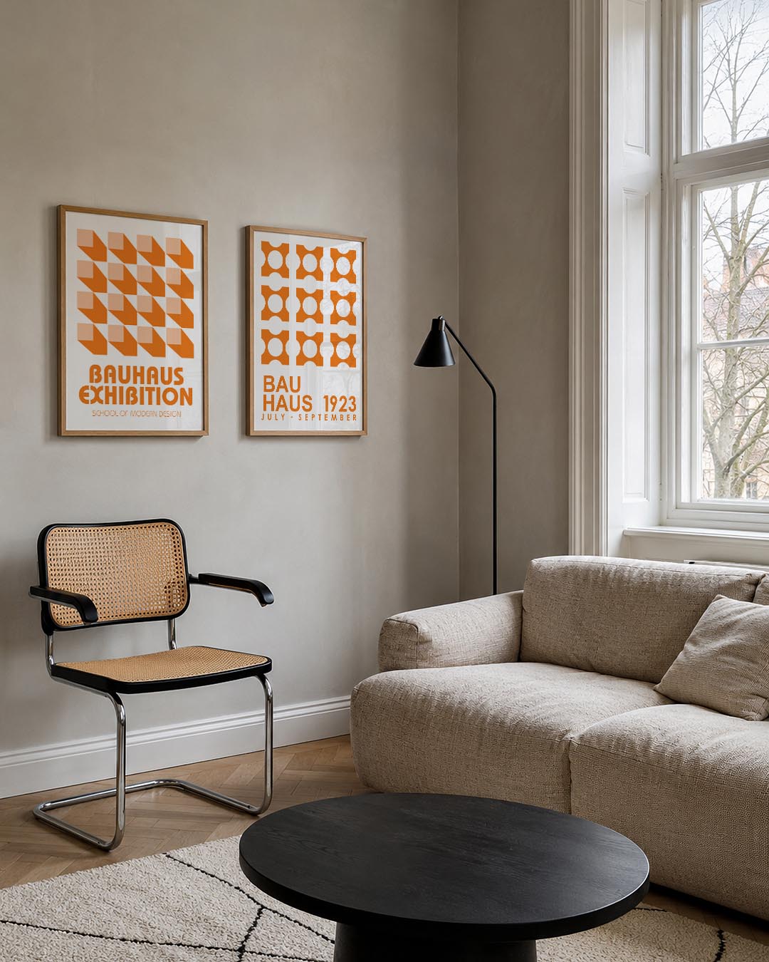 Vorm en schaduw Posterset