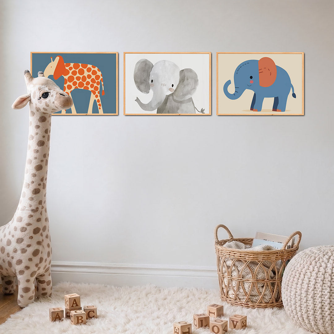 Vorm en kleurenspel Posterset