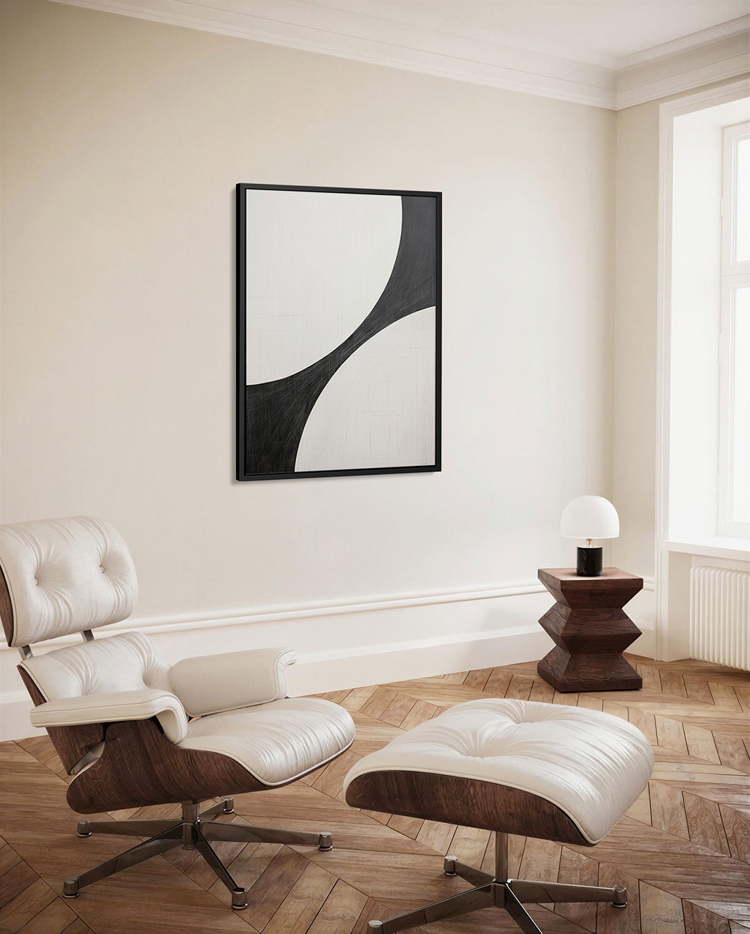 Krachtige krommen Kunstwerk