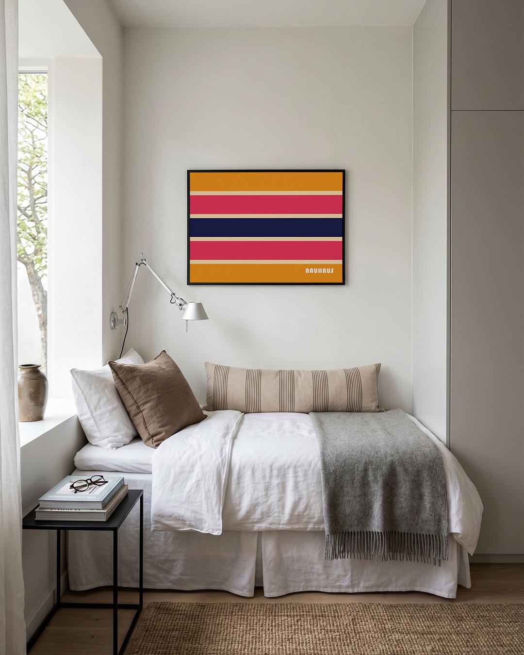 Strepen en kleurvlakken Poster