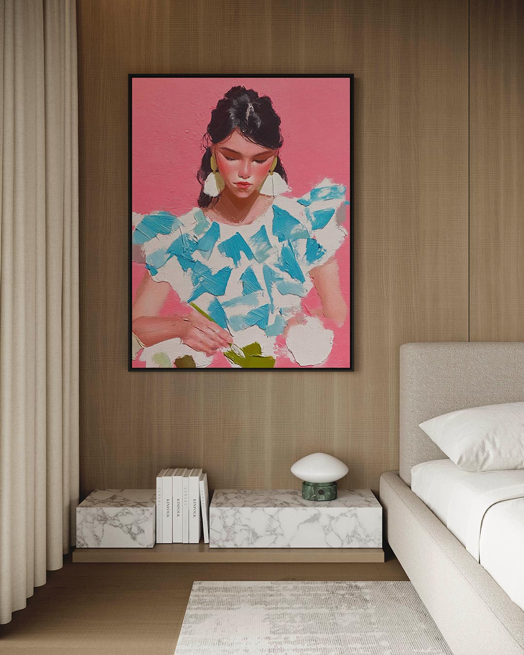 Vrouwelijk portret Kunstwerk