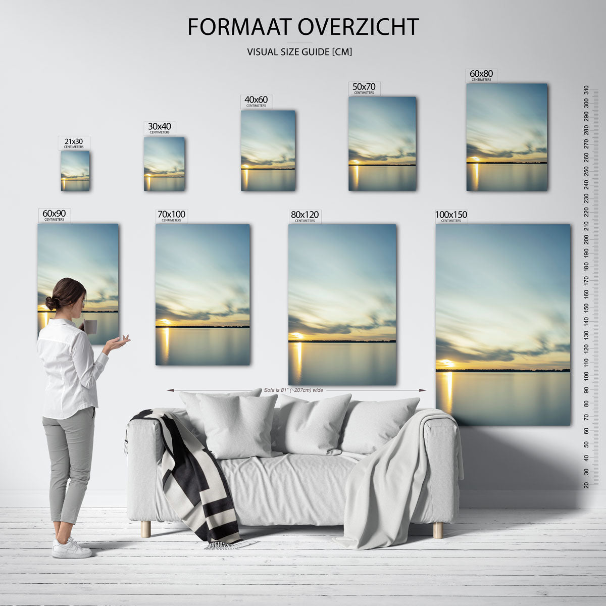 Rustige zonsondergang Poster