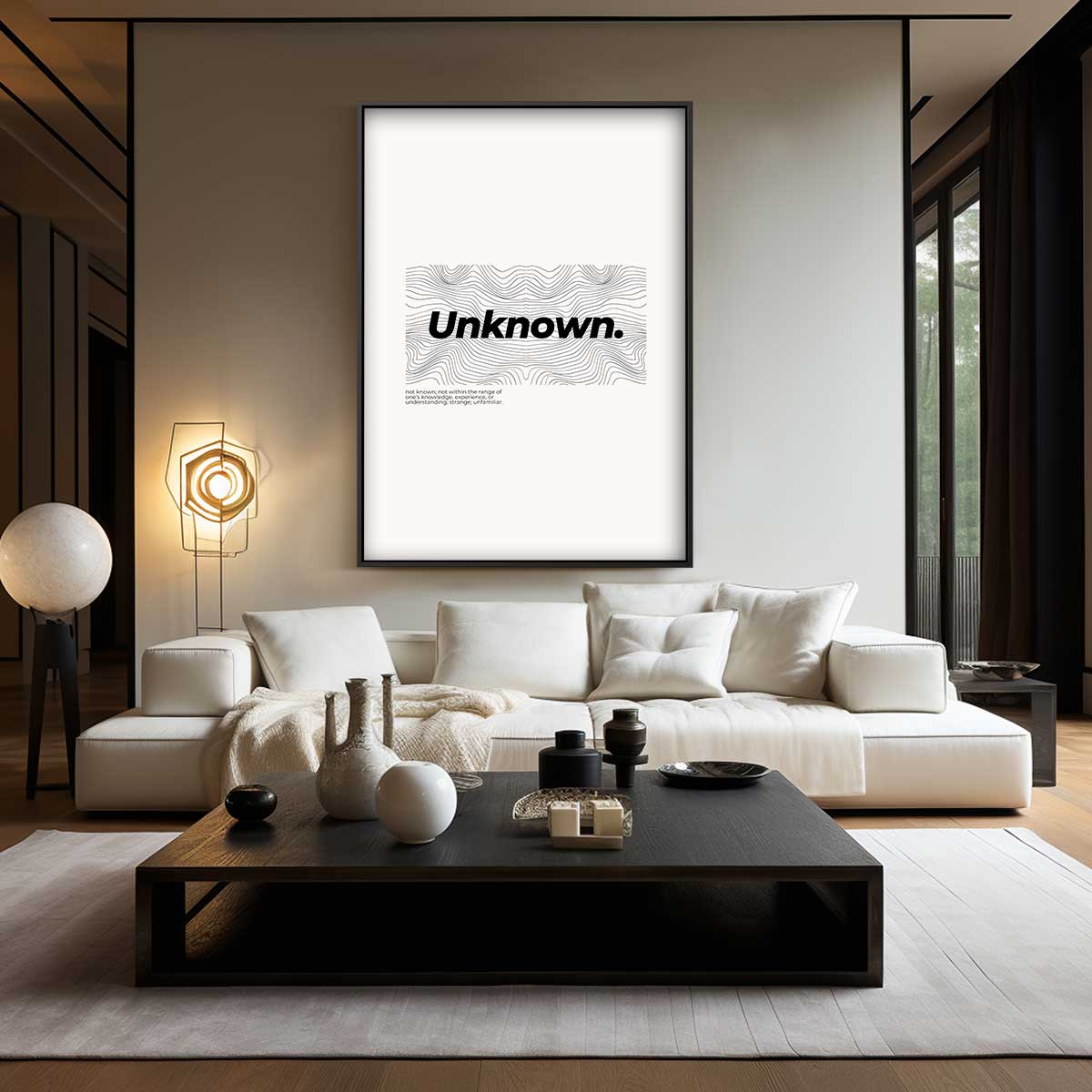 Onbekend Landschap Kunstwerk-canvas-dibond-plexiglas-wanddecoratie-WallArtistic