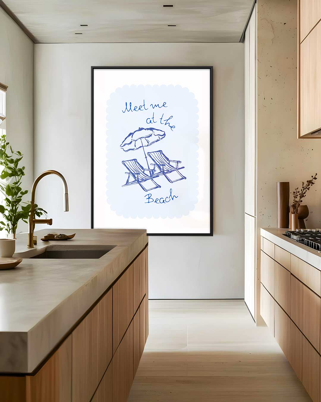 Strand Avontuur Poster Kunstwerk-canvas-dibond-plexiglas-wanddecoratie-WallArtistic