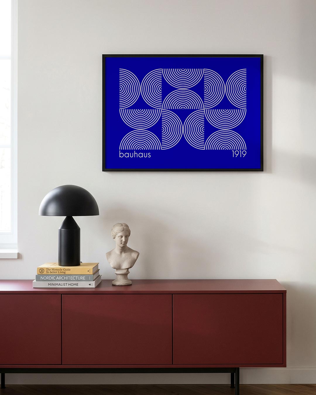 Cirkelritme en lijnen Poster