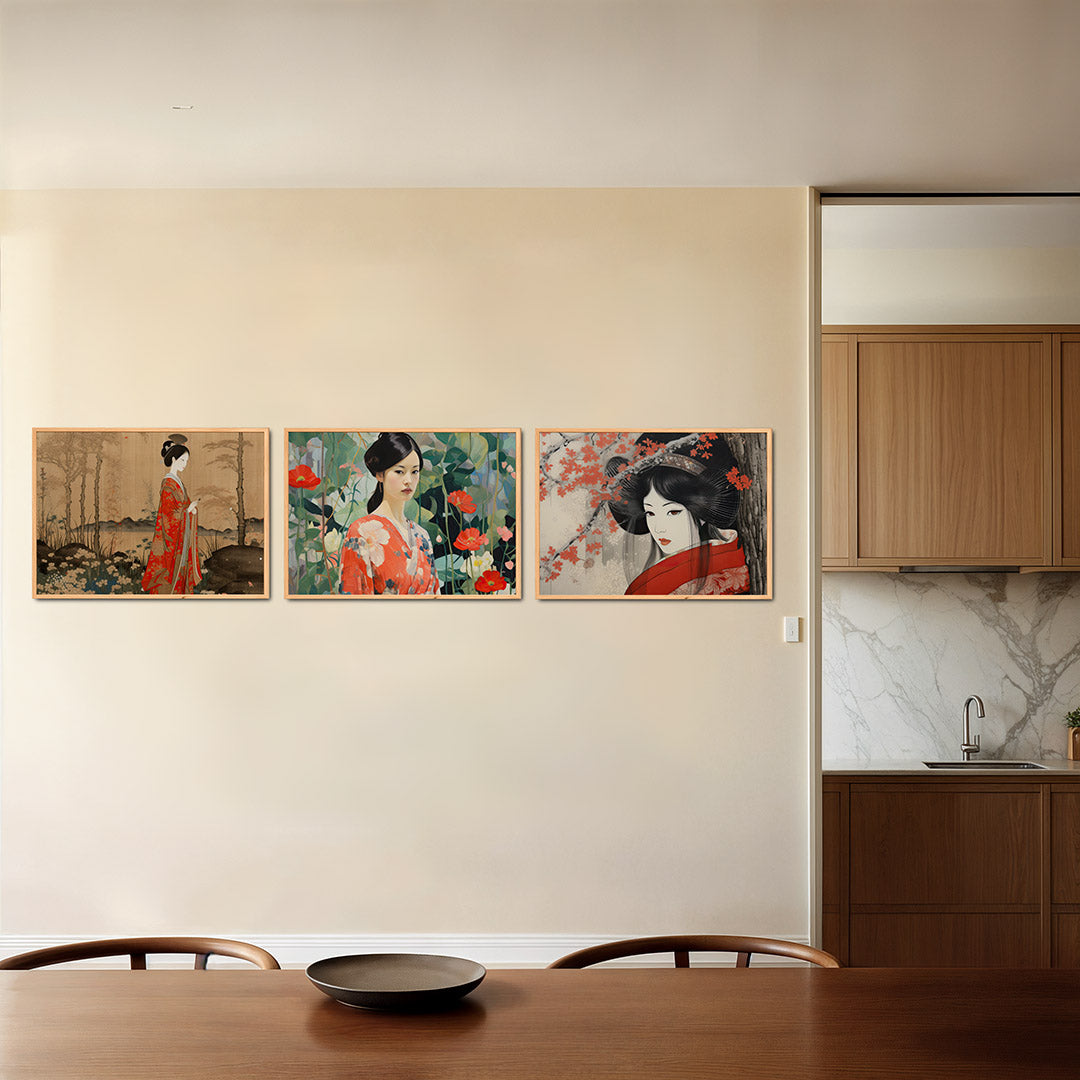 Elegante kleurvlakken Posterset