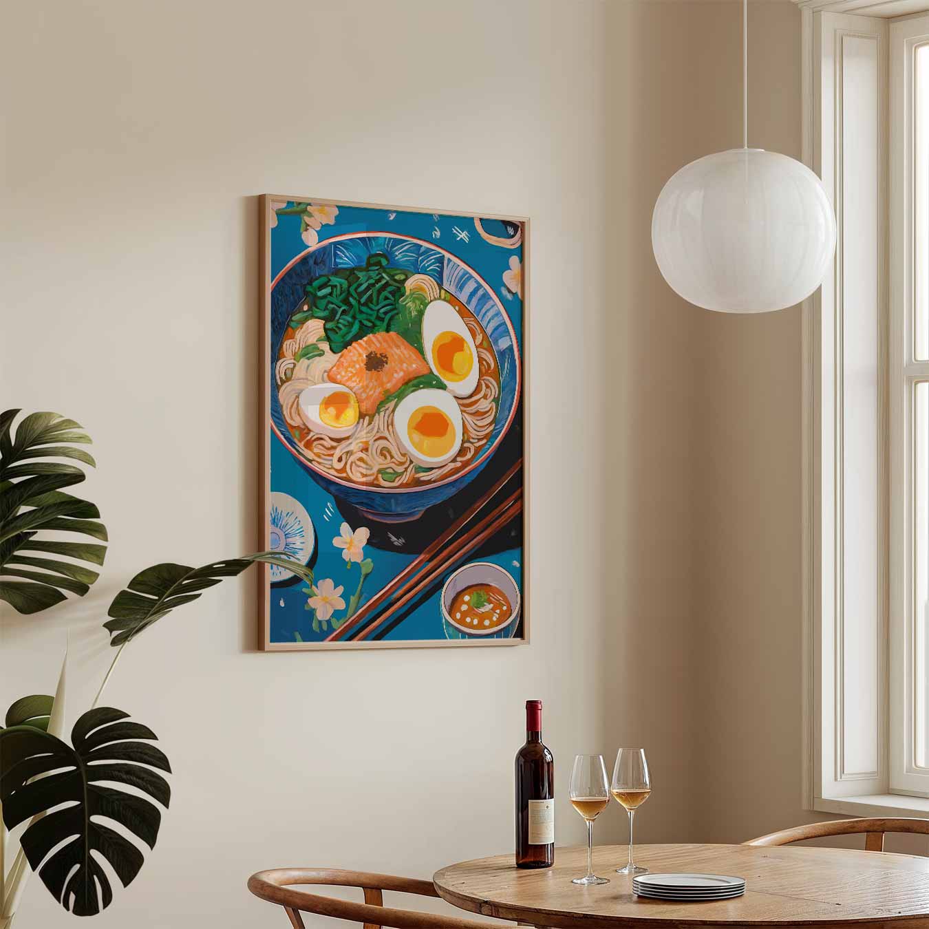 Kleurrijke Ramen Delicatesse Poster-WallArtistic