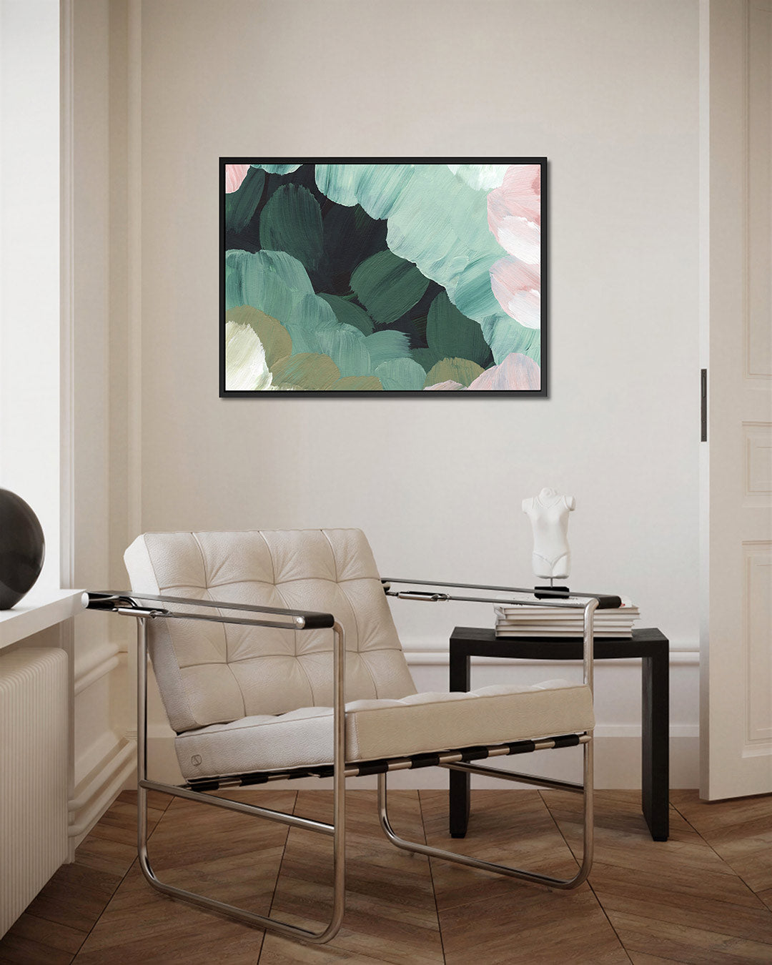 Vloeiende kleurencompositie Kunstwerk
