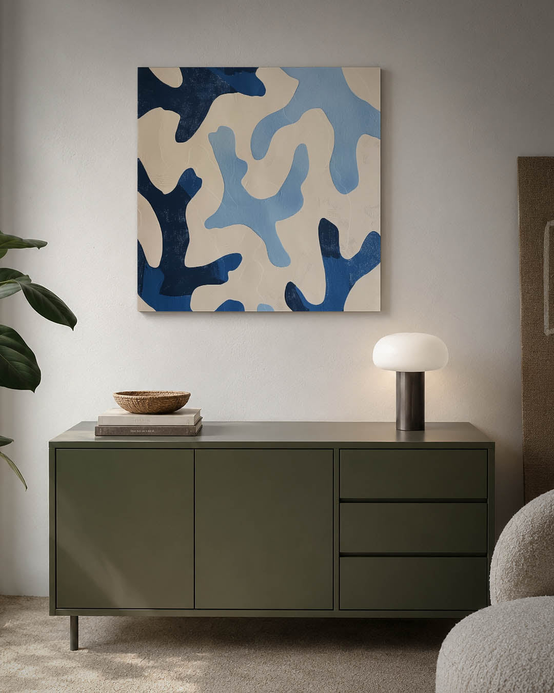 Organische vormen compositie Kunstwerk