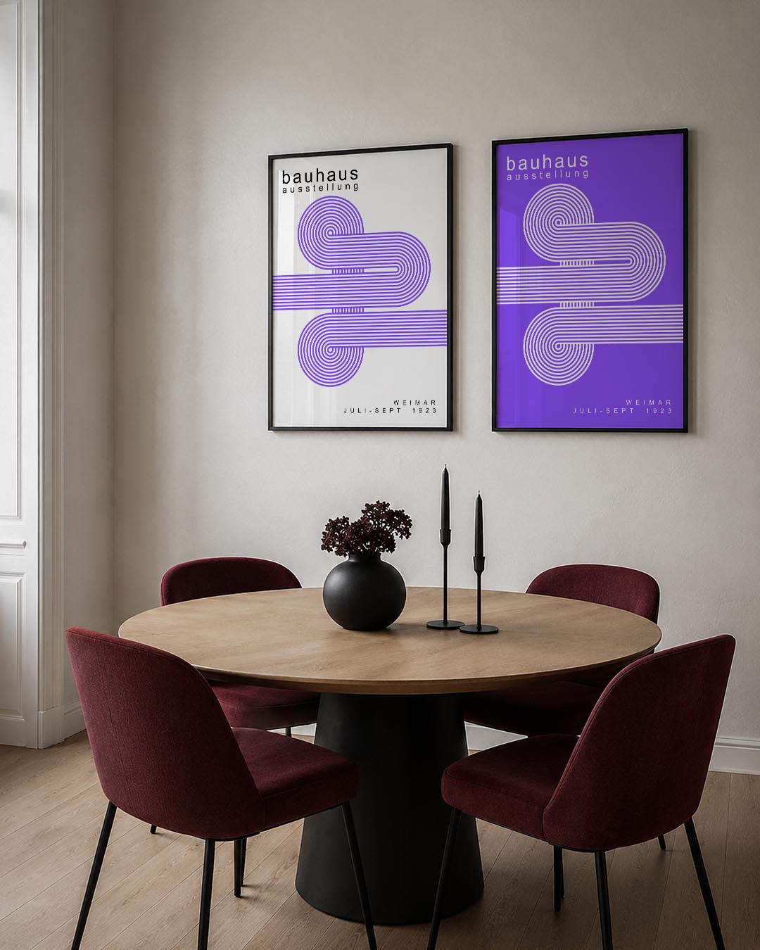 Lijnenspel en cirkelritme Posterset