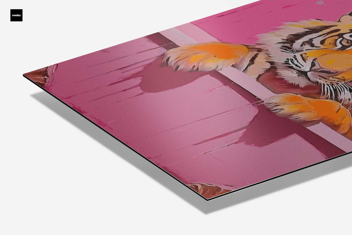 Tijger in Bad Kunstwerk