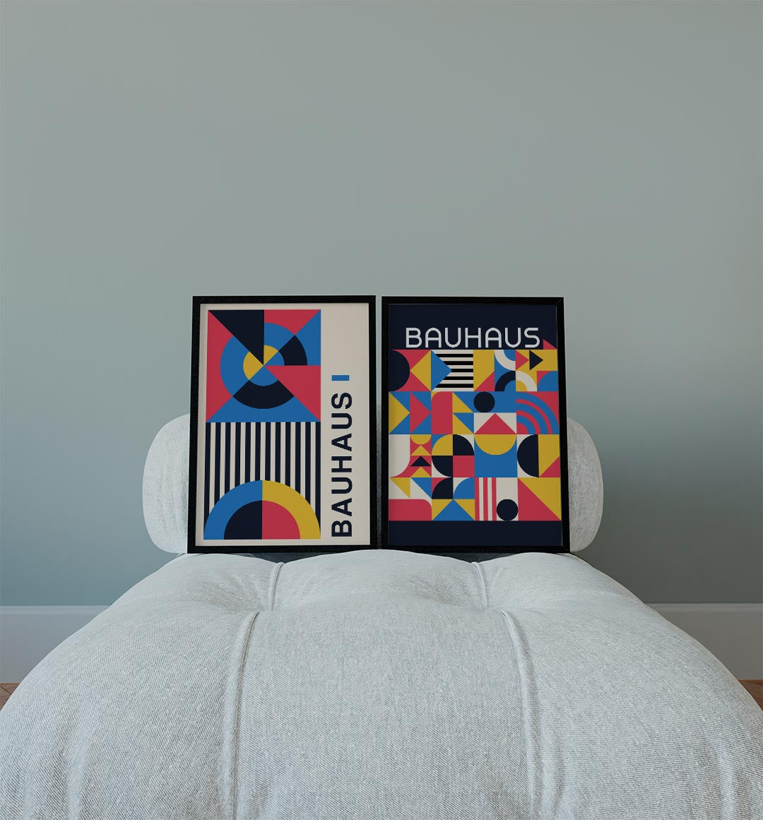 Kleurrijke vormen Posterset