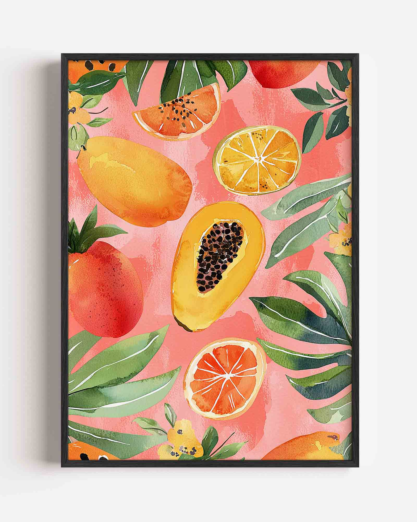 Fruit en bladeren Poster
