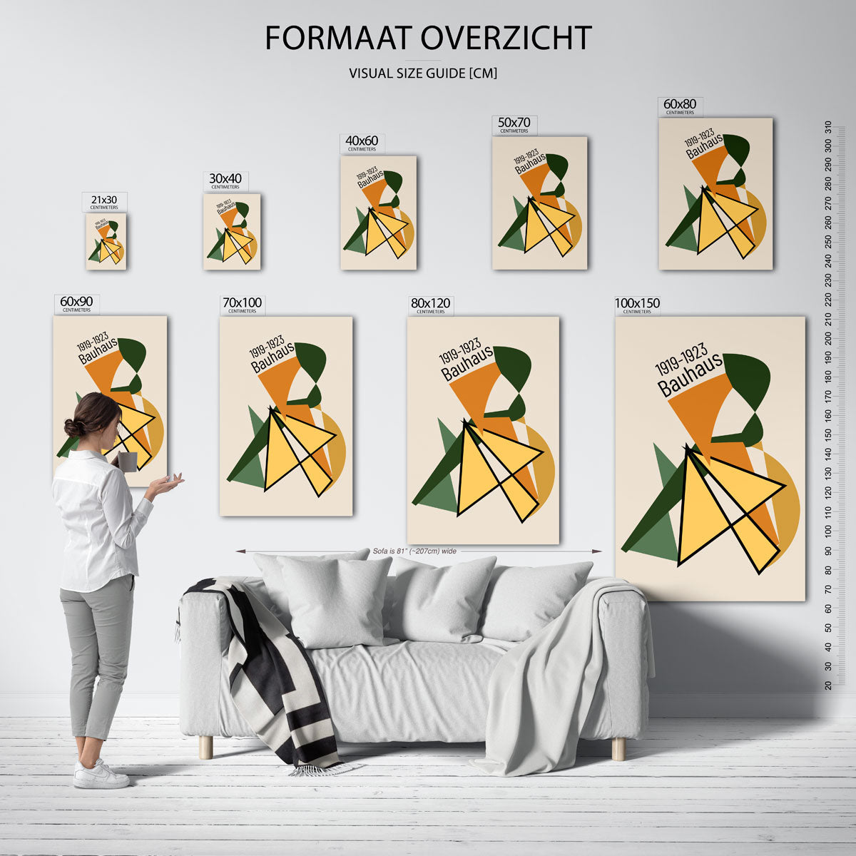 Vormen en vlaken Poster