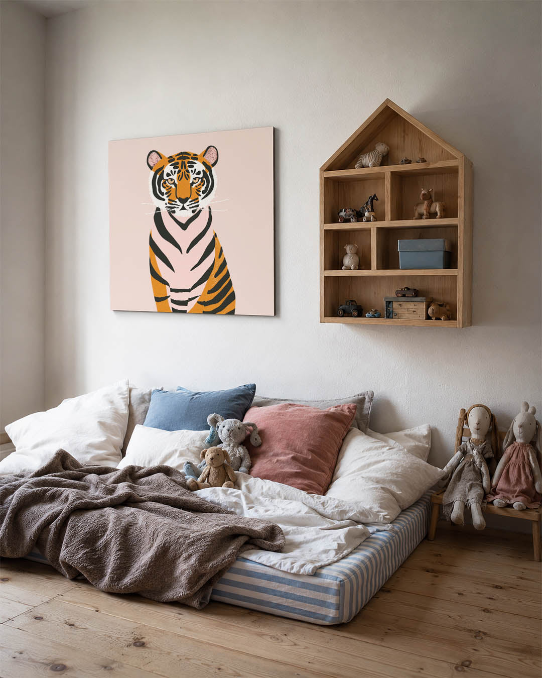 Gestileerde tijger Kunstwerk