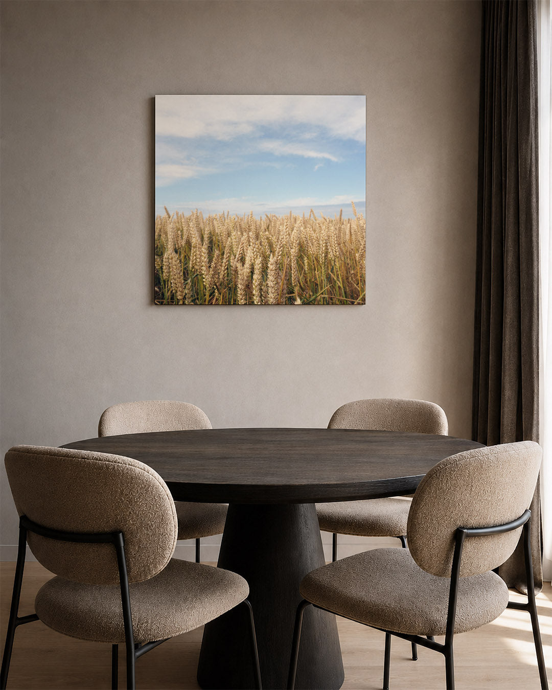 Gouden tarweveld Kunstwerk