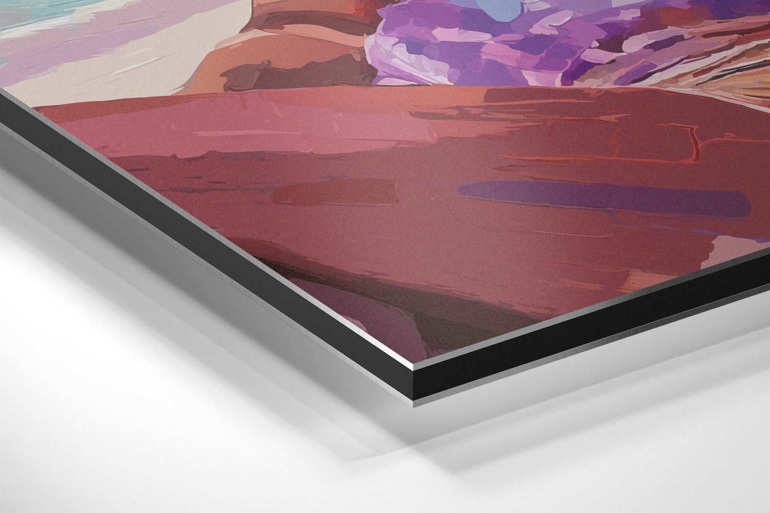 Zomers Genieten op het Strand Kunstwerk-canvas-dibond-plexiglas-wanddecoratie-WallArtistic