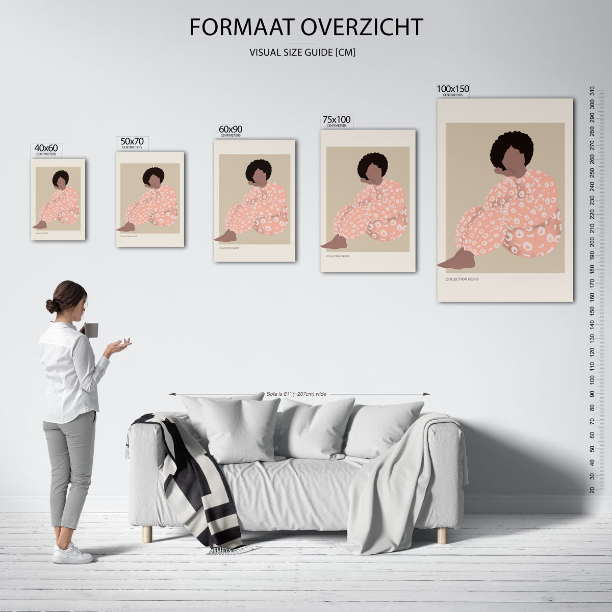 Gestileerde figuren Kunstwerk