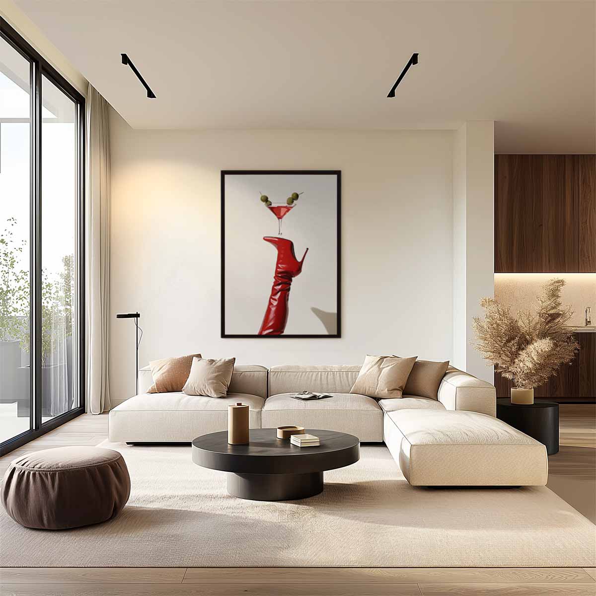Cocktail in Balance Kunstwerk-canvas-dibond-plexiglas-wanddecoratie-WallArtistic