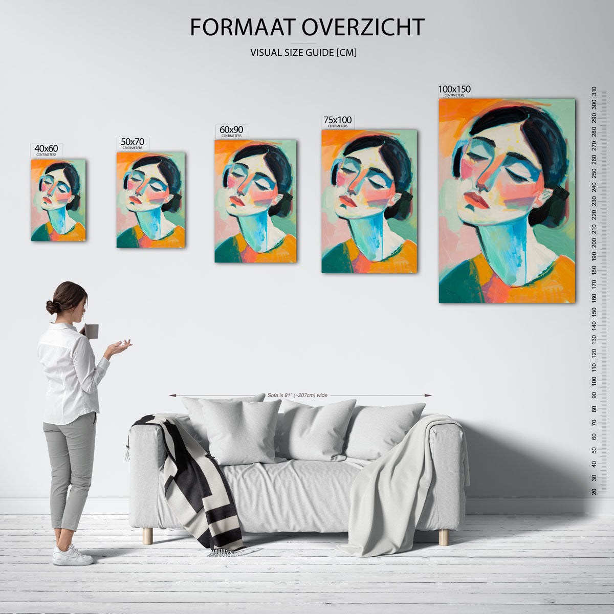 Portretstudie Kunstwerk