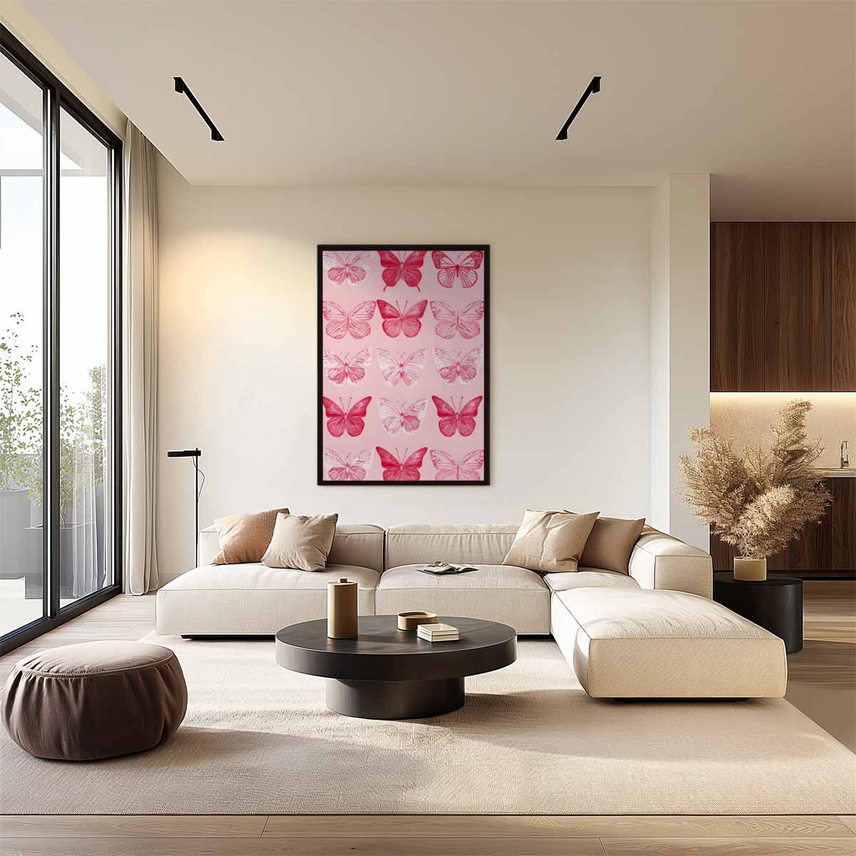Vlinderfantasie Kunstwerk-canvas-dibond-plexiglas-wanddecoratie-WallArtistic