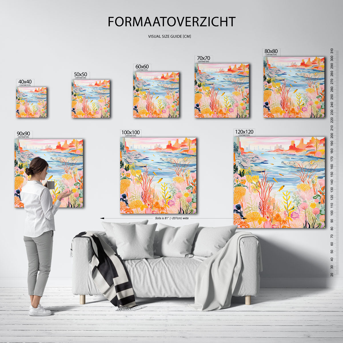 Levendige zeezicht Poster