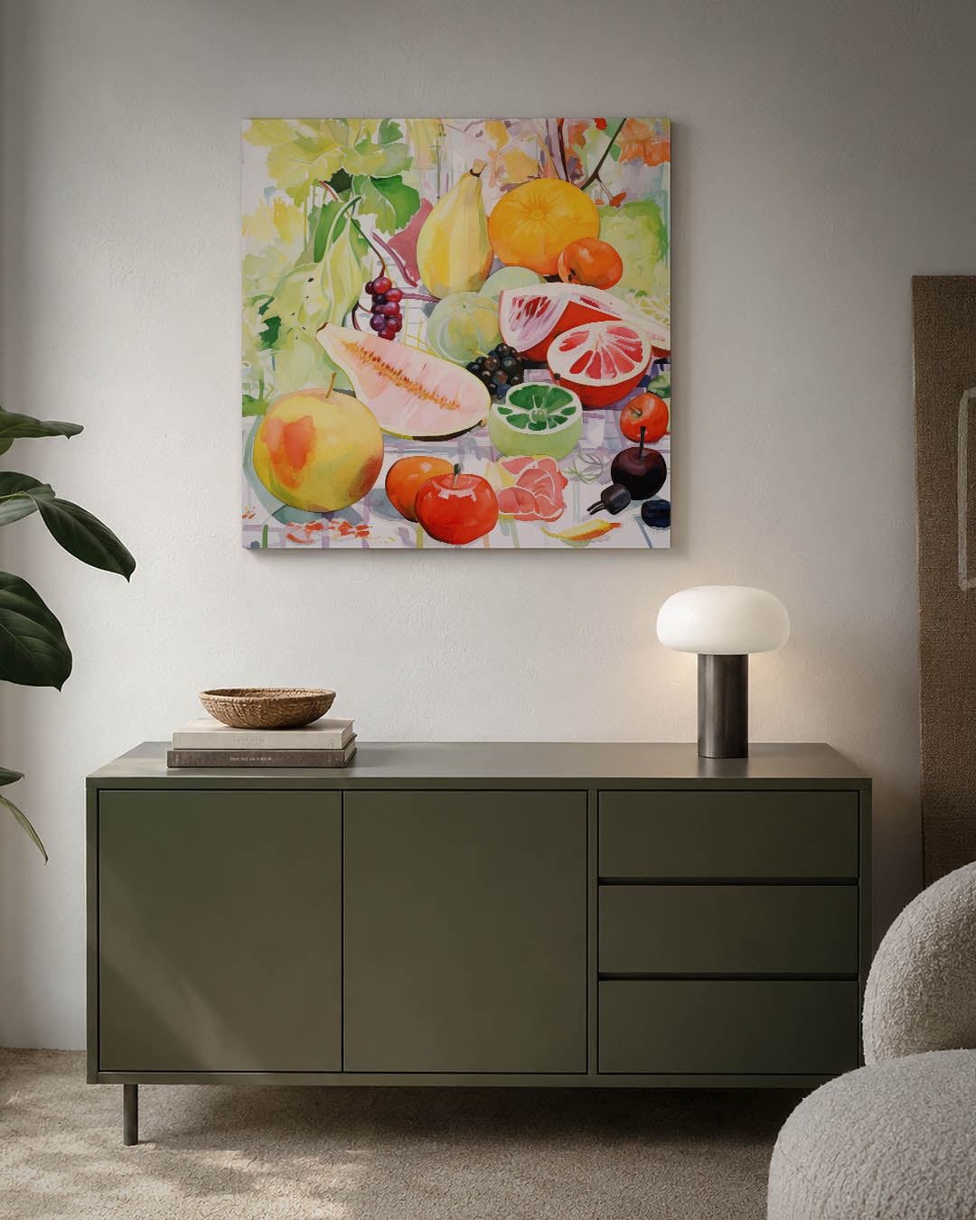 Kleurrijke vruchten Kunstwerk