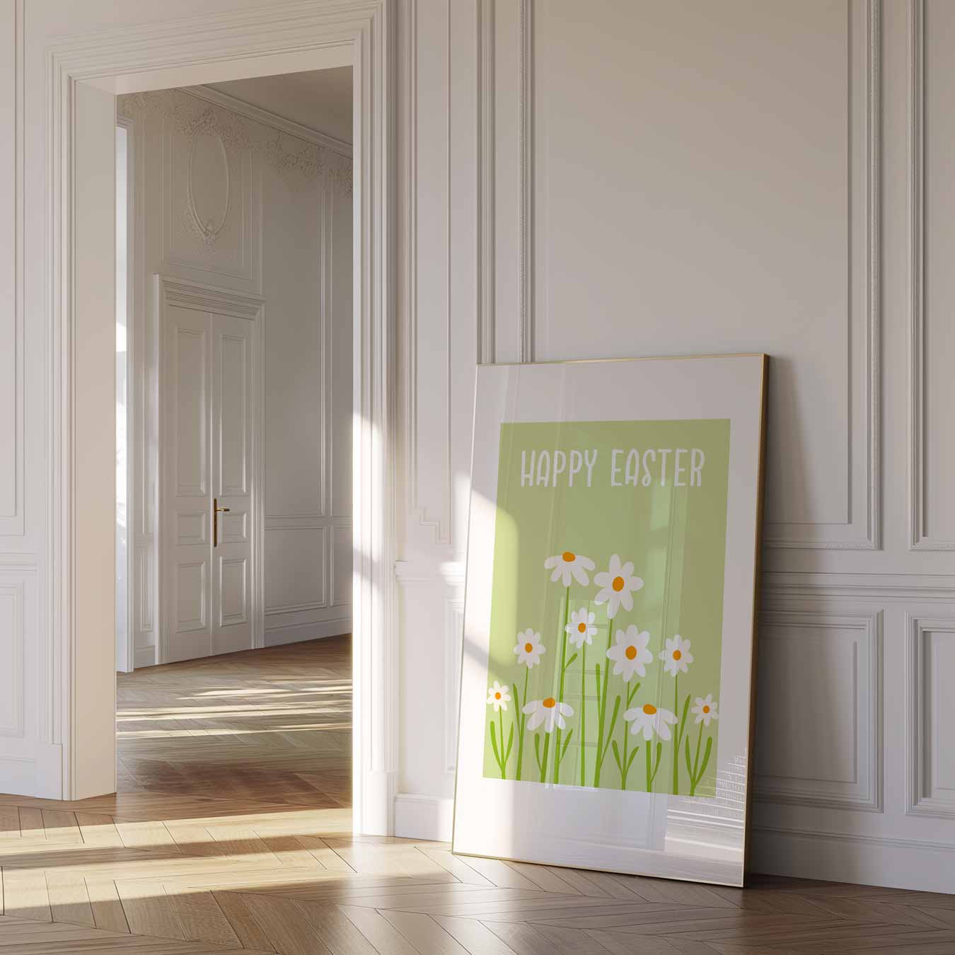 Vrolijke Paasbloemen Poster-WallArtistic