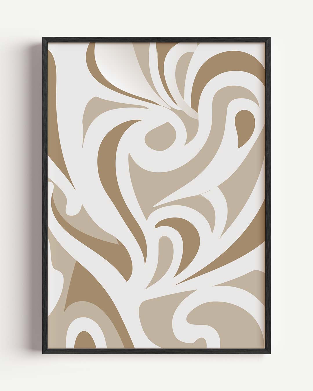 Elegante Swirl Wanddecoratie Poster-WallArtistic