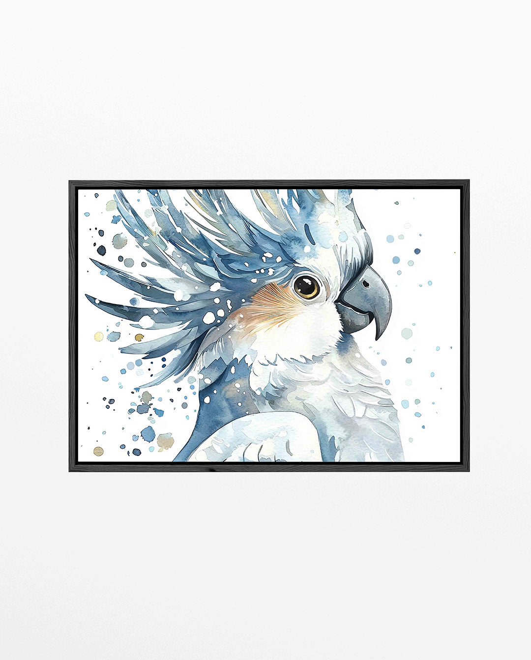 Vogel in blauwtinten Kunstwerk