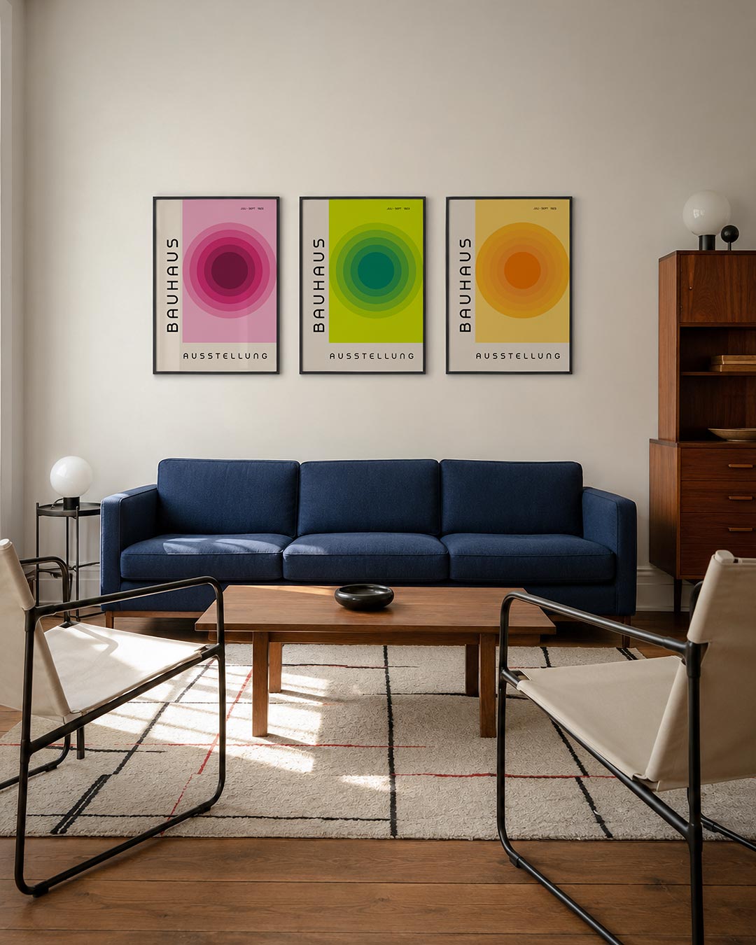 Cirkelvormige kleurvlakken Posterset