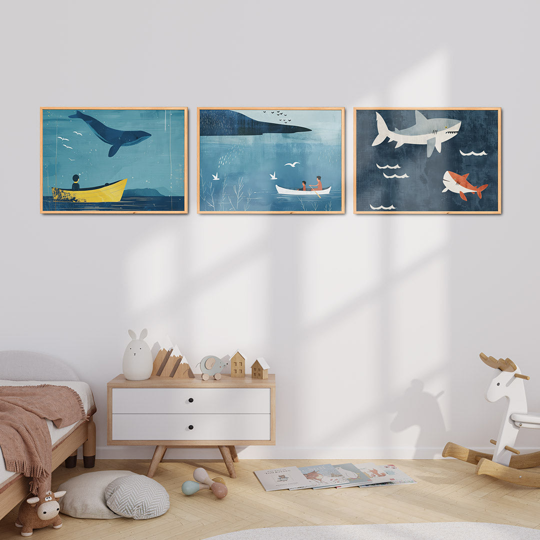 Zee en lucht Posterset