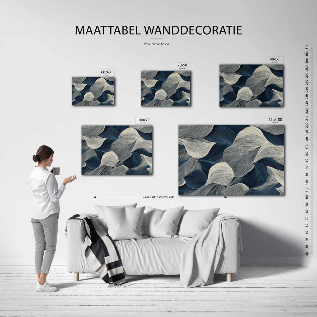 Golvende lijnen Kunstwerk
