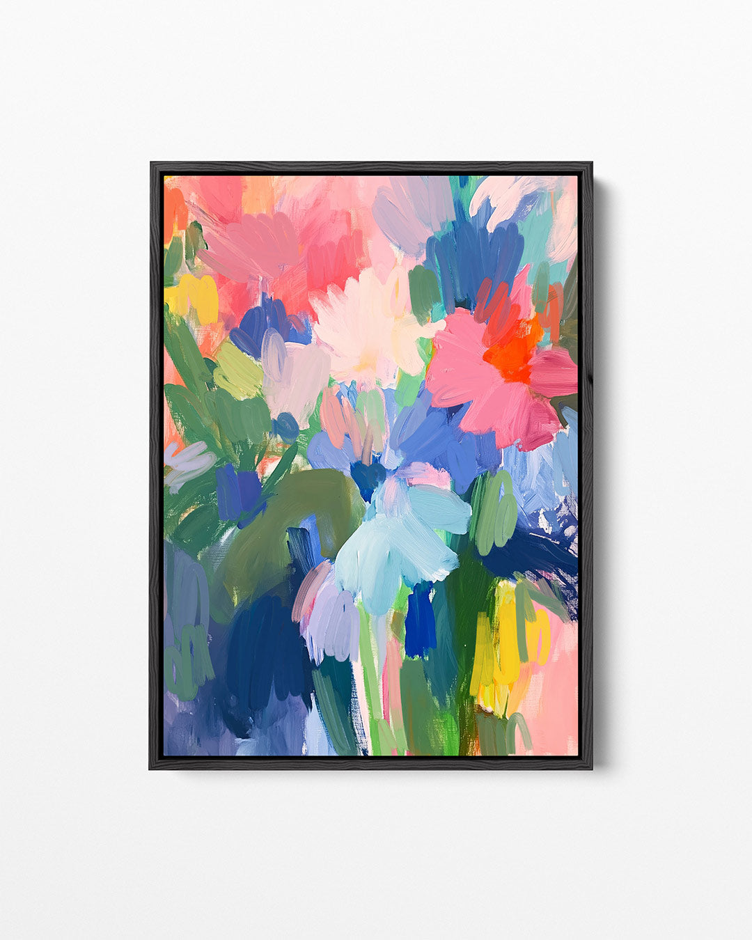 Kleurrijke bloemencompositie Kunstwerk