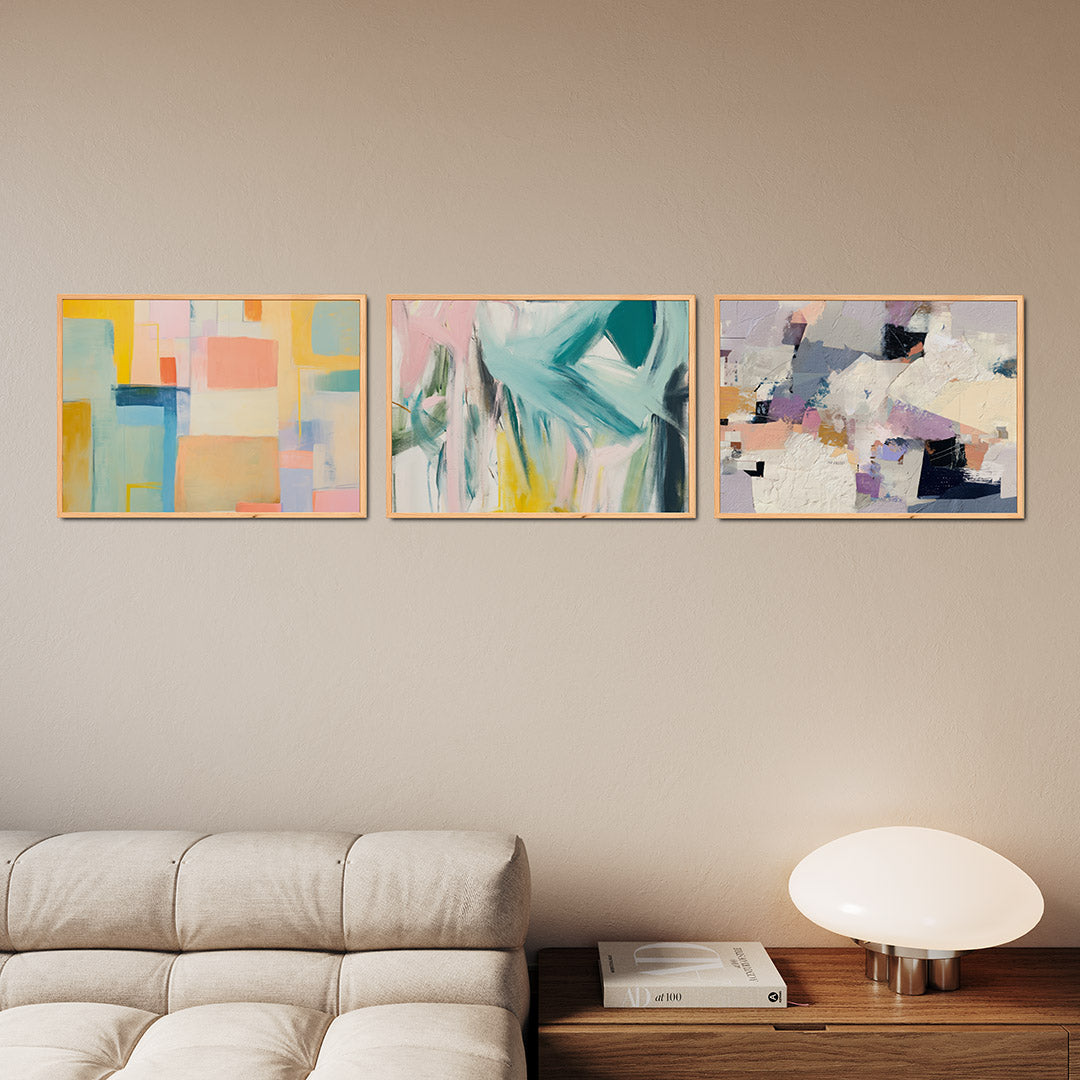 Kleurvlakken harmonie Posterset
